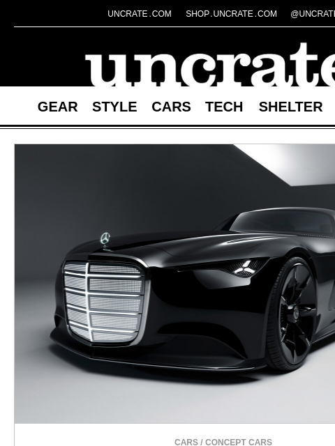 uncrate newsletter: Mercedes-Benz Vision Iconic Concept & more