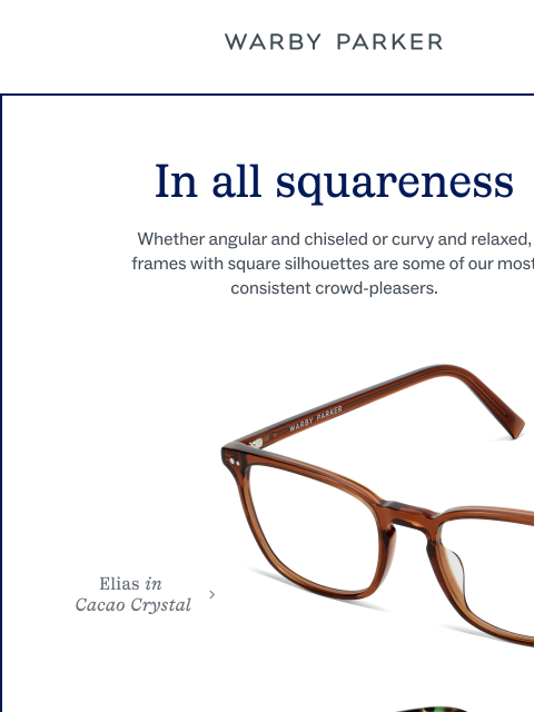 warbyparker newsletter: A timeless frame shape