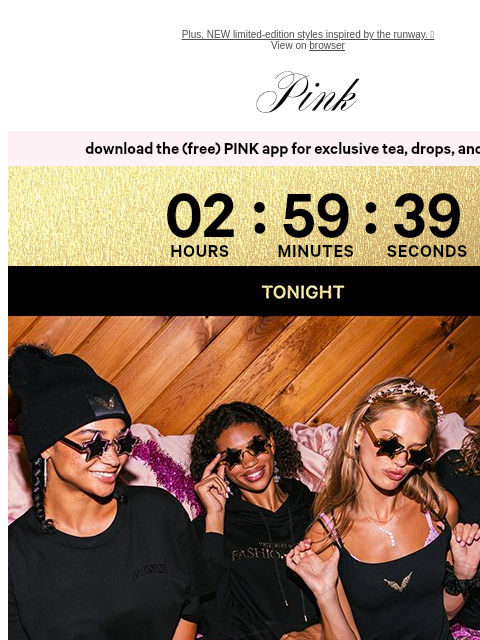 vspink newsletter: Tonight: VS Fashion Show 2025 🪽✨
