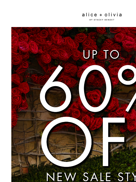 aliceandolivia newsletter: UP TO 60% OFF!!!!