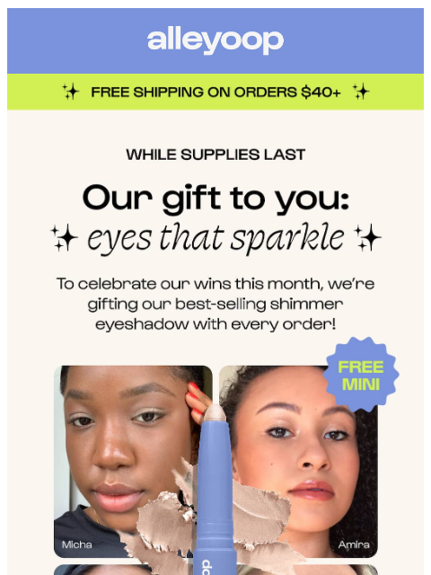 meetalleyoop newsletter: Free mini inside ๐