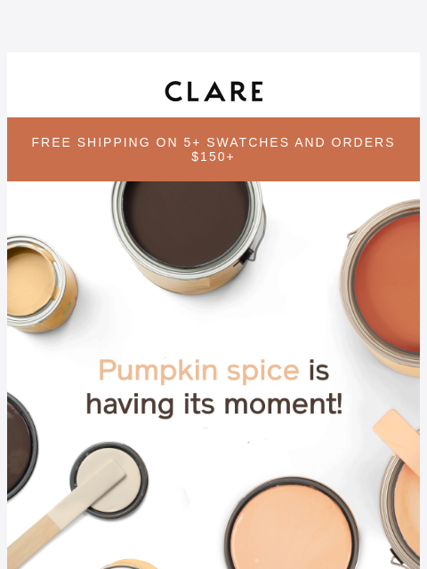 clare newsletter: Pumpkin spice, but make it paint 🎨