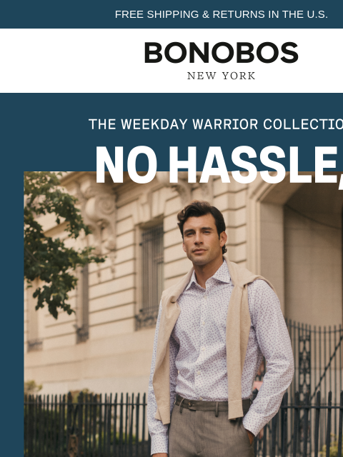 bonobos newsletter: Weekday Warriors, Assemble