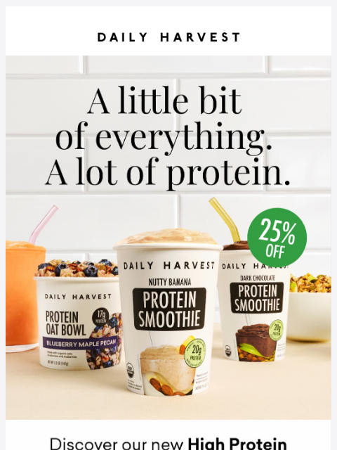 daily-harvest newsletter: Save big with a limited-time offer