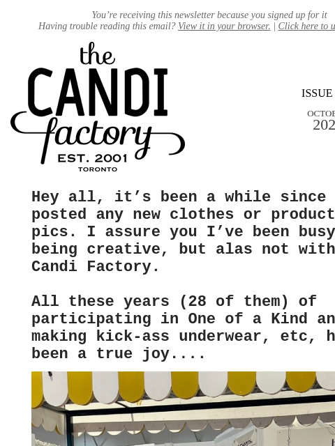 createsend7 newsletter: A message from Candice