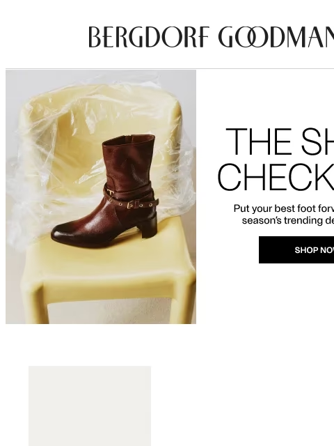 bergdorfgoodman newsletter: The Fall Shoe Checklist