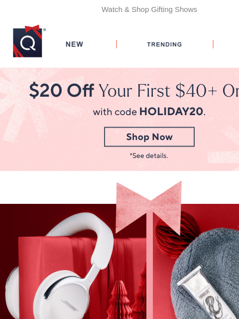 qvcemail newsletter: Start Your Stash! Great Gifts Live Today