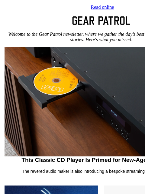 gearpatrol newsletter: NAD’s Minimalist CD Player Is Designed for Music L...