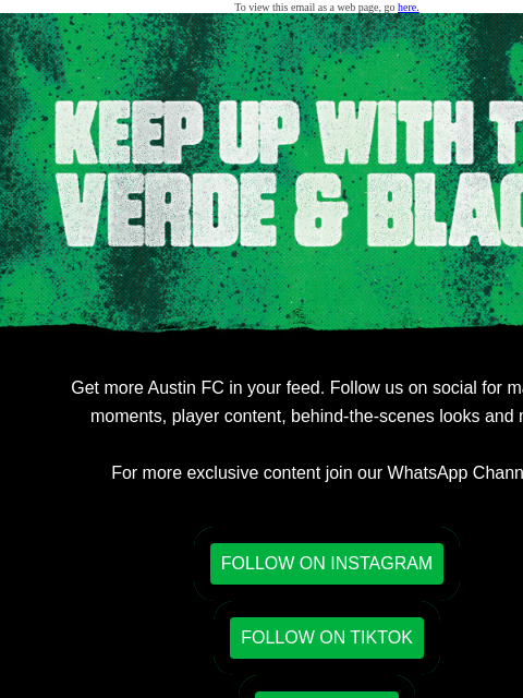 austinfc newsletter: Keep up with the VERDE & Black