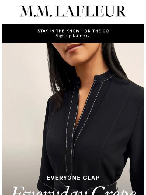 mmlafleur newsletter: BACK IN STOCK: Your 1-way ticket to airport chic. ...