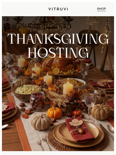 vitruvi newsletter: Thanksgiving (And SAVINGS) Made EASY ๐ฅง