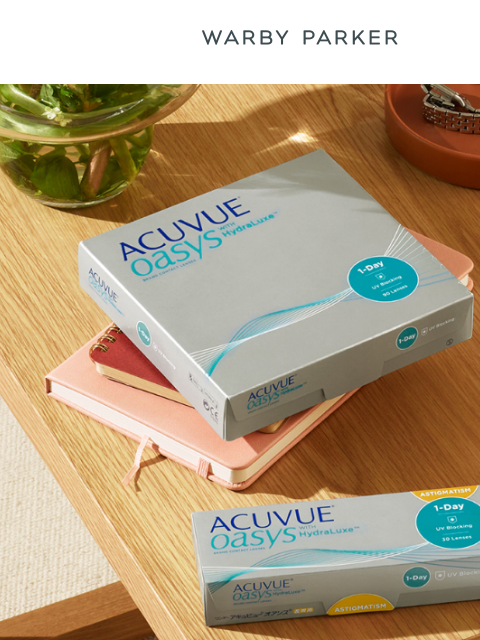 warbyparker newsletter: Get a contacts prescription for fall