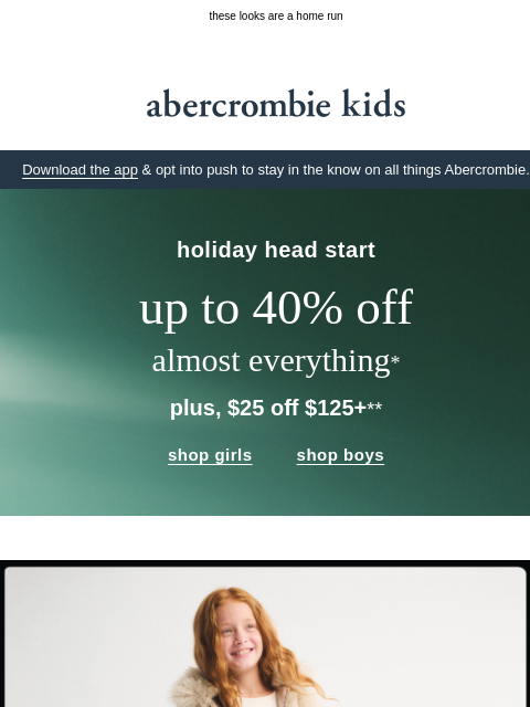 abercrombie newsletter: a trend edit for your future all-star