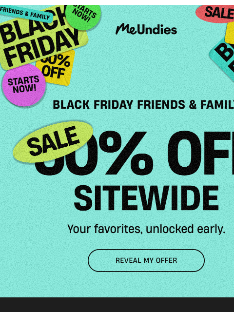 meundies newsletter: Black Friday: Invitation Only 📬