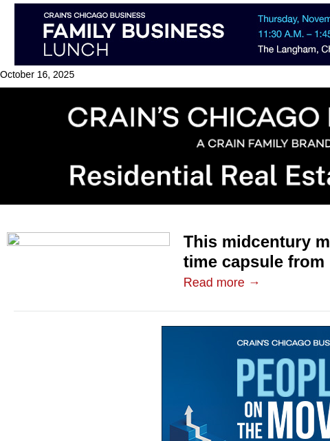 crainalerts newsletter: This midcentury modern home is a time capsule