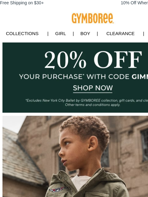 gymboree newsletter: Cozy Jackets They'll Wear Every Day ๐งฅ