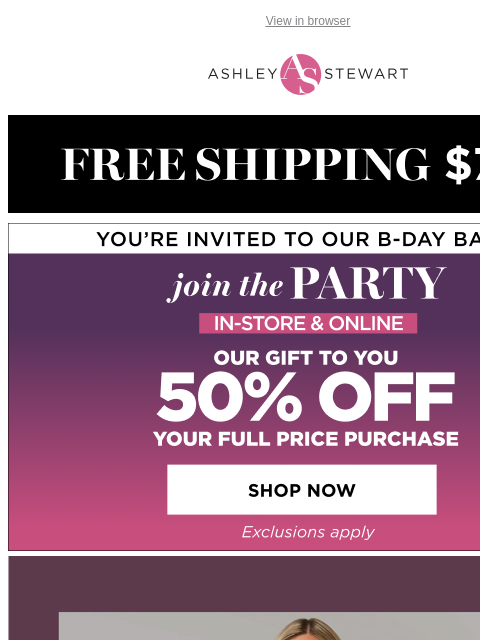 ashleystewart newsletter: Day to night styles for when youβve got plans afte...