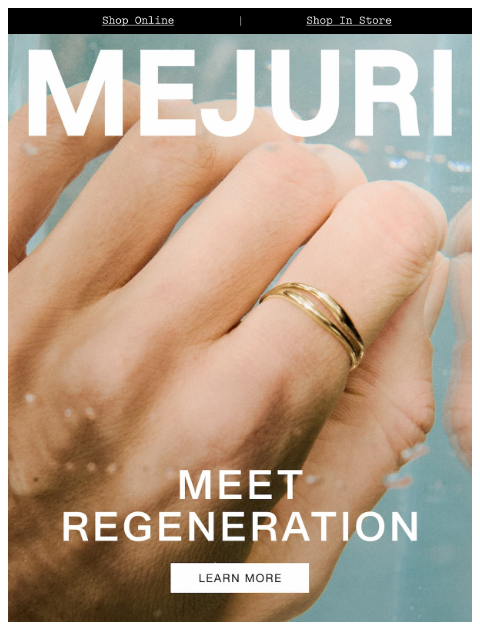 mejuri newsletter: Our Steps Towards Climate Neutrality