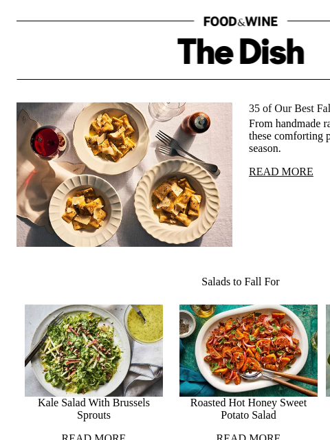 foodandwine newsletter: 35 of Our Best Fall Pasta Recipes