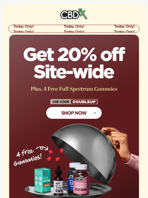 cbdfx newsletter: β‘ Flash Sale: 20% OFF site-wide + FREE Full Spectr...