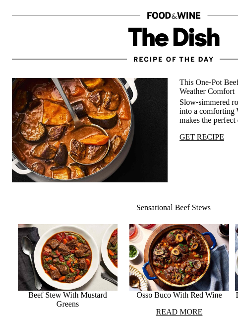 foodandwine newsletter: West African Peanut Stew