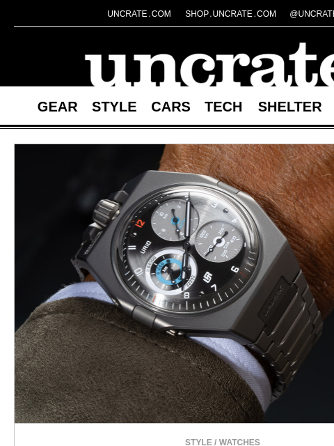 uncrate newsletter: Urwerk UR-10 Spacemeter Watch & more