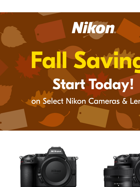 nikon newsletter: The Nikon Start of Fall Sale