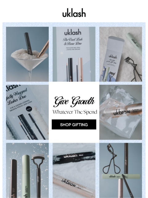 uklash newsletter: Perfect Xmas Gifts? Budget = Handled 🎁🎄