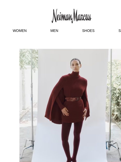 neimanmarcus newsletter: Max Mara’s captivating cape dress
