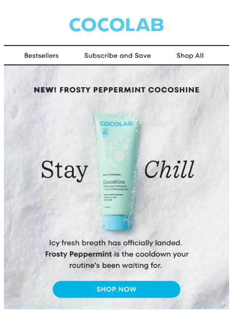 cocolab newsletter: Feel the chill ❄️