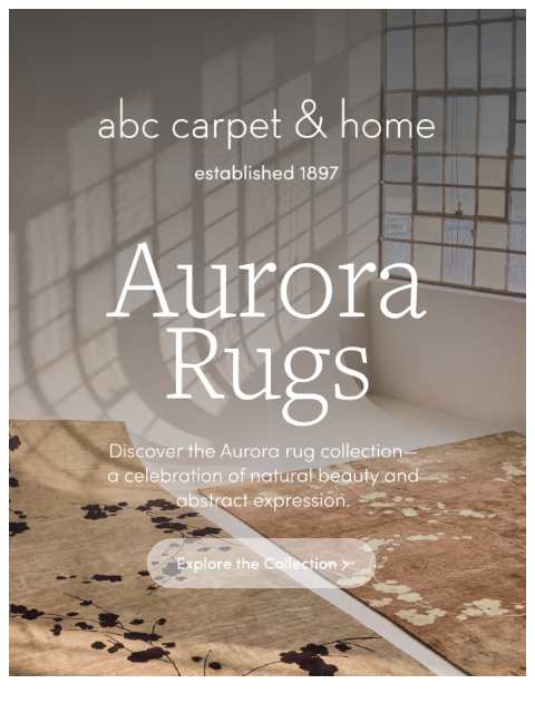 abchome newsletter: New In: Aurora Rugs