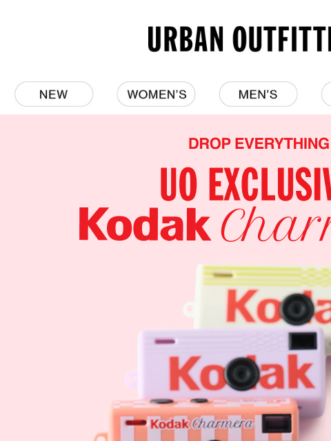 urbanoutfitters newsletter: New prints, same iconic Kodak Charmera