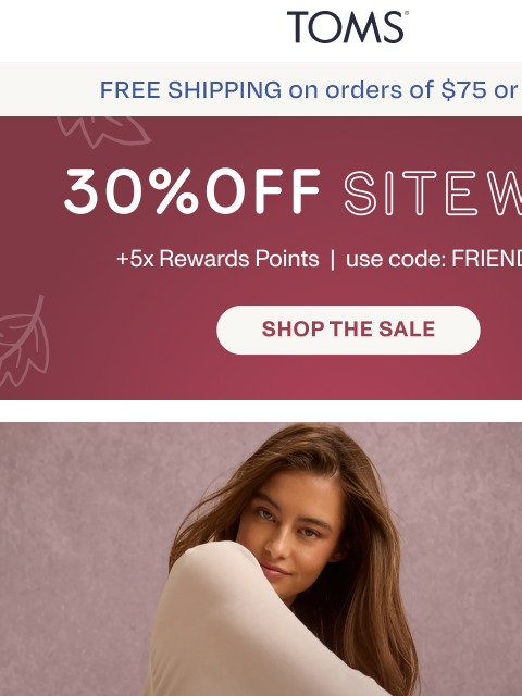 toms newsletter: The Elia Boot: 30% Off + Earn 5X Points