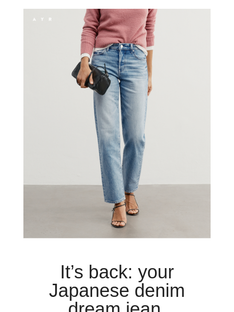 ayr newsletter: I tell all my friends to get this jean
