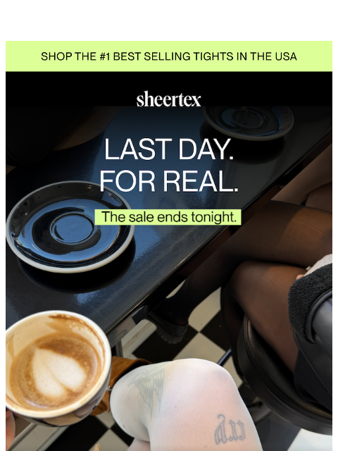 sheertex newsletter: The Sweater Weather Sale ends tonight
