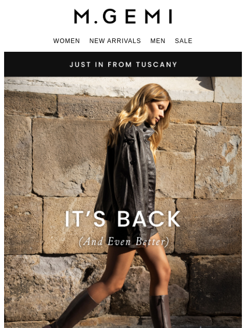 mgemi newsletter: New Today: The Tina Due