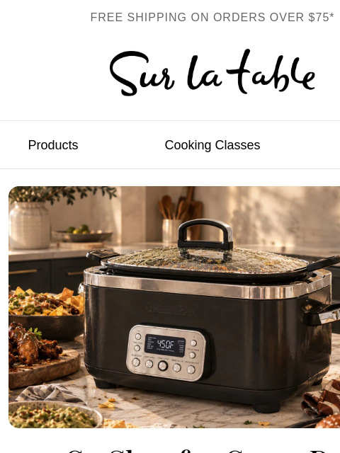 surlatable newsletter: Why the slow cooker is our game-day MVP.
