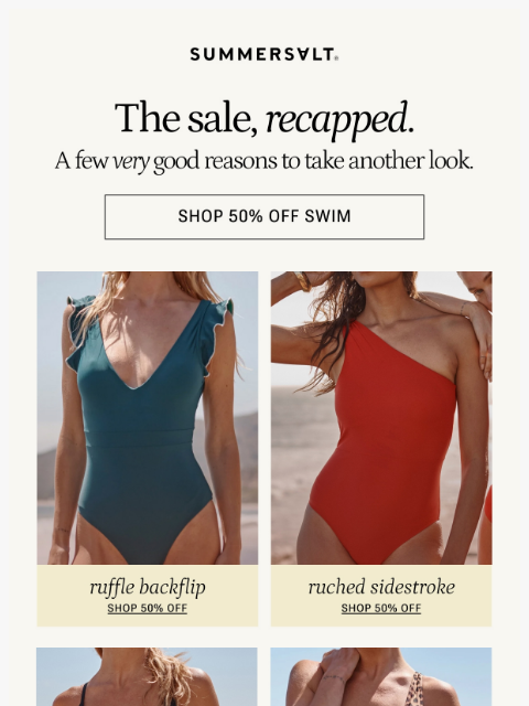 summersalt newsletter: The Very Best of Sale