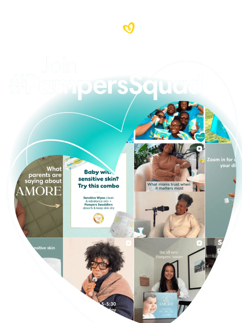 pampers newsletter: Get started with #PampersSquad