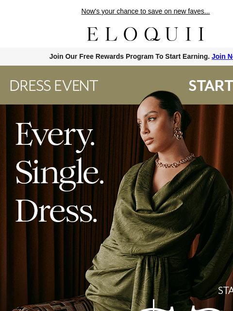 eloquii newsletter: EVERY. SINGLE. DRESS. (from $39) 🤭