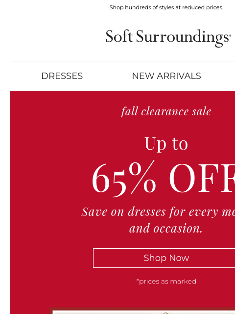 softsurroundings newsletter: Fall Clearance Sale
