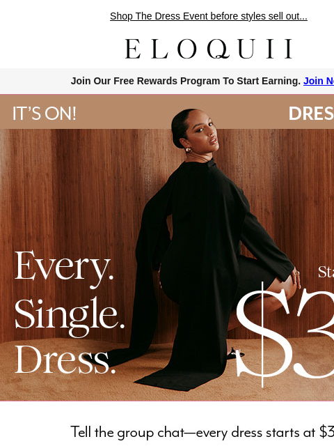 eloquii newsletter: ICYMI, *every* dress $39 & up💘