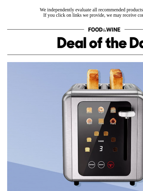 foodandwine newsletter: 50% Off: Make Your Breakfast 'Just Right' With Thi...