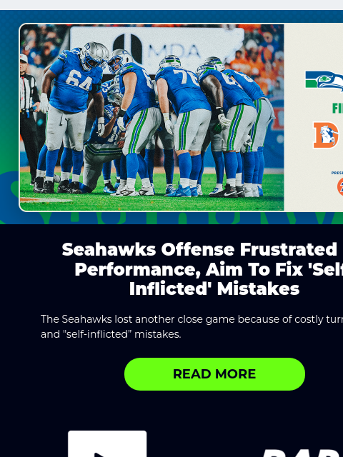 seahawksemail newsletter: Seahawks' Late-Game Comeback Falls Short In 17-14 ...
