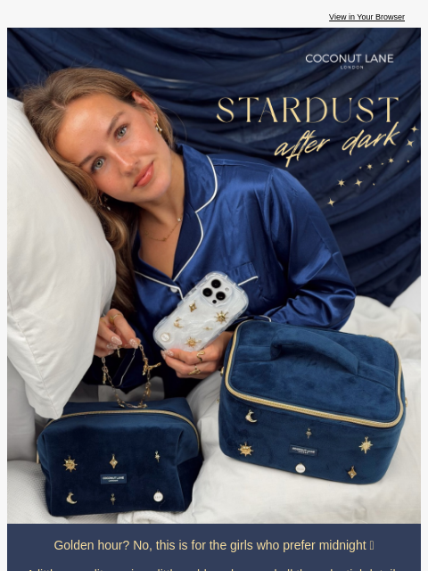 coconut-lane newsletter: NEW: 𝕊𝕋𝔸ℝ𝔻𝕌𝕊𝕋 𝔸𝔽𝕋𝔼ℝ 𝔻𝔸ℝ𝕂 🌙 ⭐ ✨