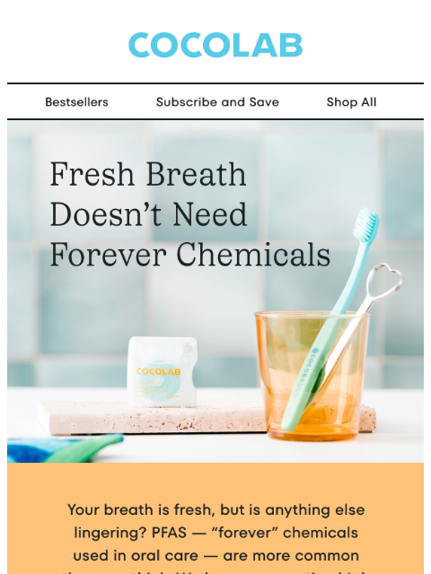 cocolab newsletter: A forever clean without forever chemicals