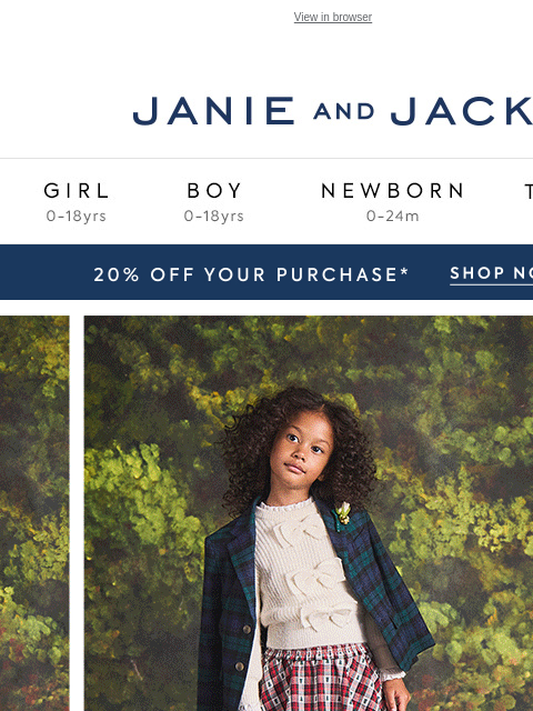 janieandjack newsletter: A new holiday collection just arrived...