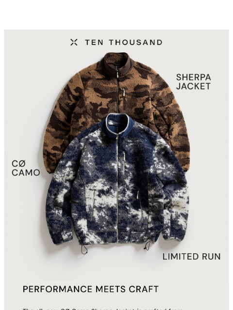 tenthousand newsletter: Ultra-Limited: CØ Camo Sherpa Jacket