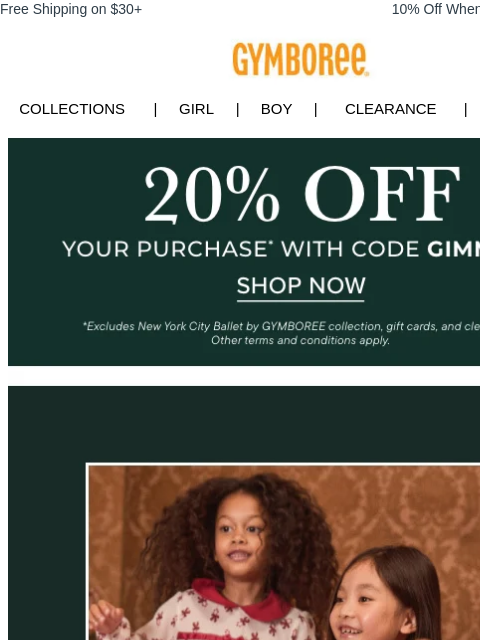 gymboree newsletter: NEW! Holiday Gymmies are HERE! โค๏ธ๐