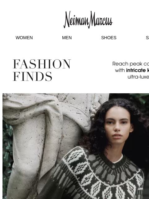 neimanmarcus newsletter: Fashion Finds: Intricate Knits